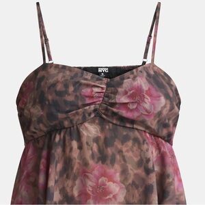 Madden NYC Women’s Cami Babydoll Top